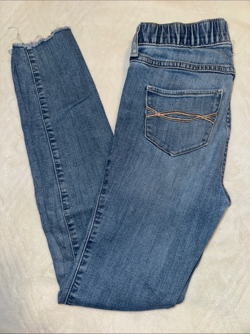 abercrombie kids Blue Stretch Skinny Jeggings